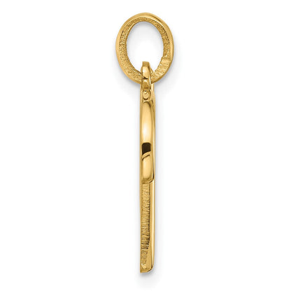 14K Gelbgold Fantasie Buchstabe V