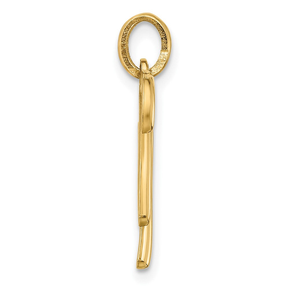 14K Gelbgold Fantasie Buchstabe W