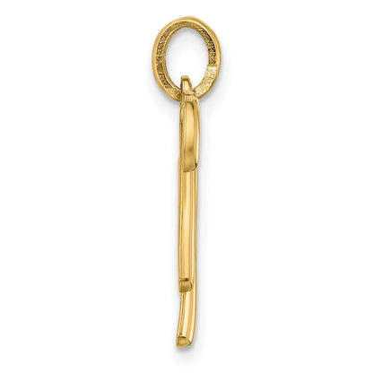 14K Gelbgold Fantasie Buchstabe W