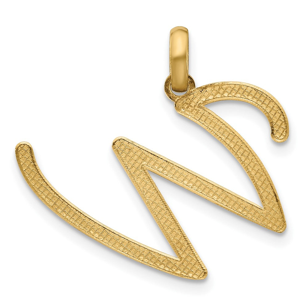 14K Gelbgold Fantasie Buchstabe W