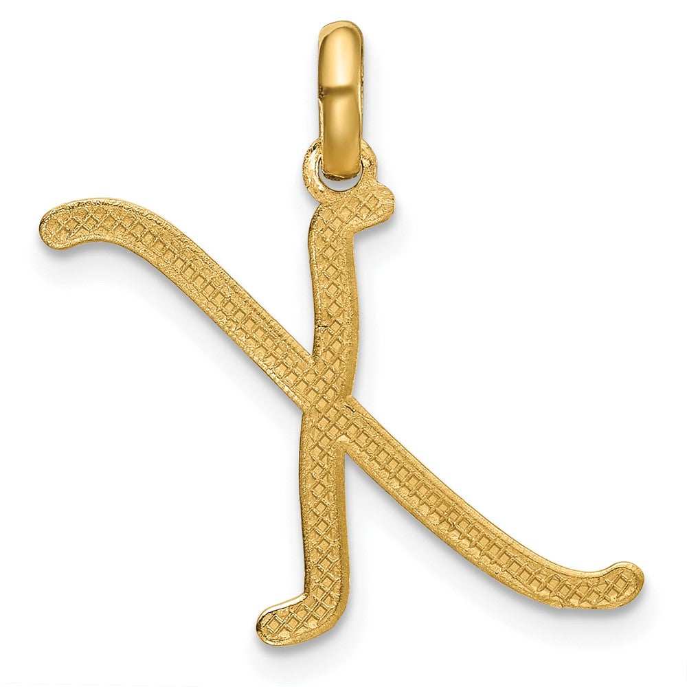 14K Gelbgold Fantasie Buchstabe X