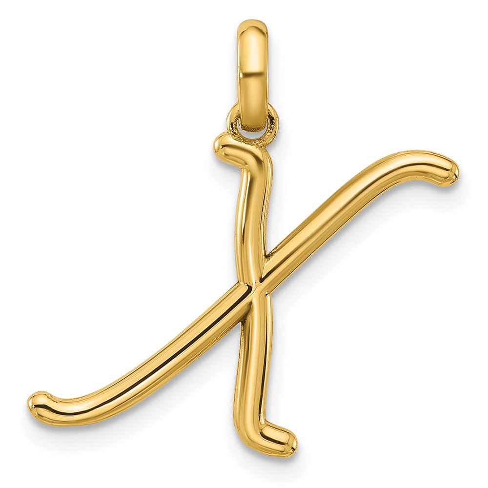 14K Gelbgold Fantasie Buchstabe X