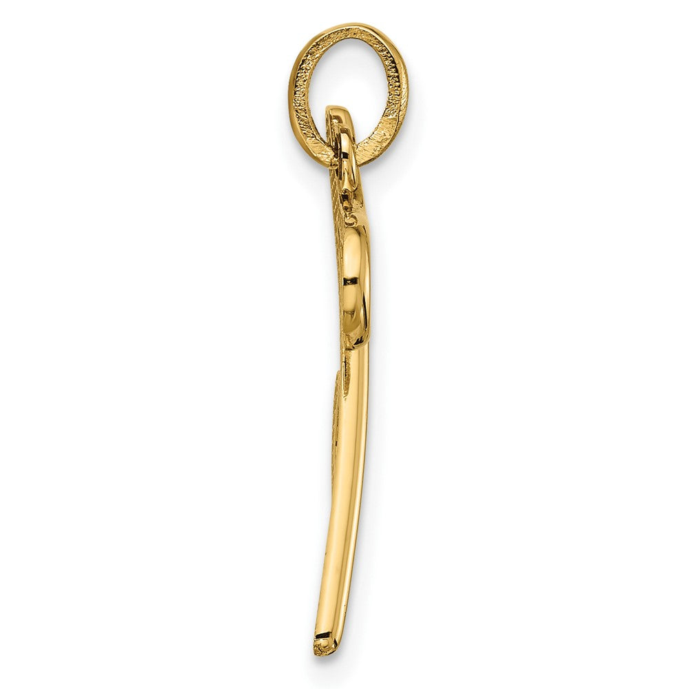 14K Gelbgold Fantasie Buchstabe Z