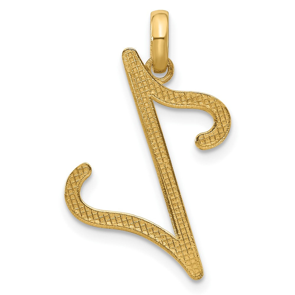 14K Gelbgold Fantasie Buchstabe Z