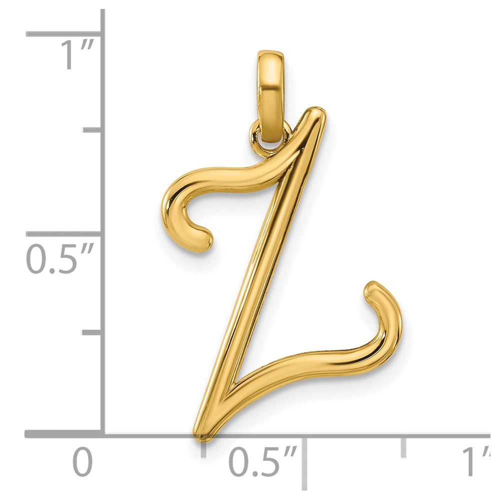 14K Gelbgold Fantasie Buchstabe Z