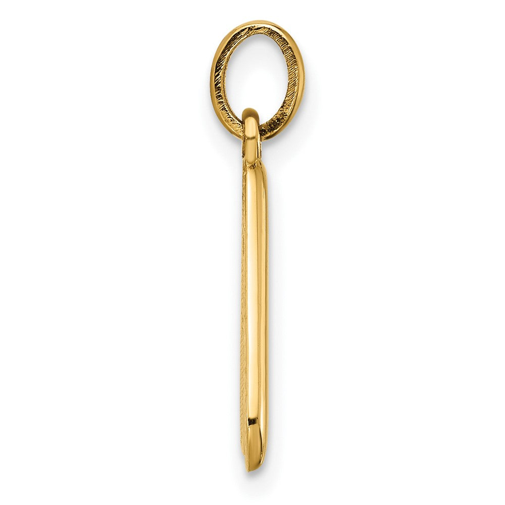 14K Gelbgold Fantasie Buchstabe A