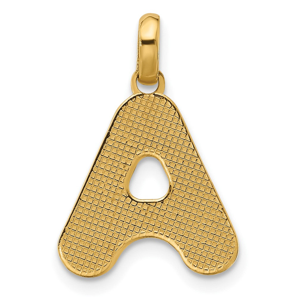 14K Gelbgold Fantasie Buchstabe A
