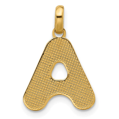 14K Gelbgold Fantasie Buchstabe A