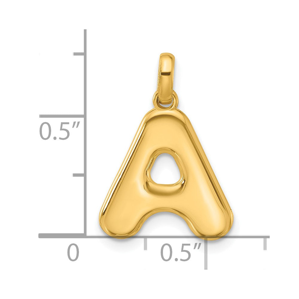 14K Gelbgold Fantasie Buchstabe A