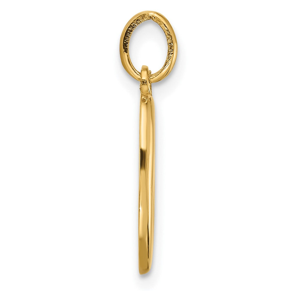 14K Gelbgold Fantasie Buchstabe B
