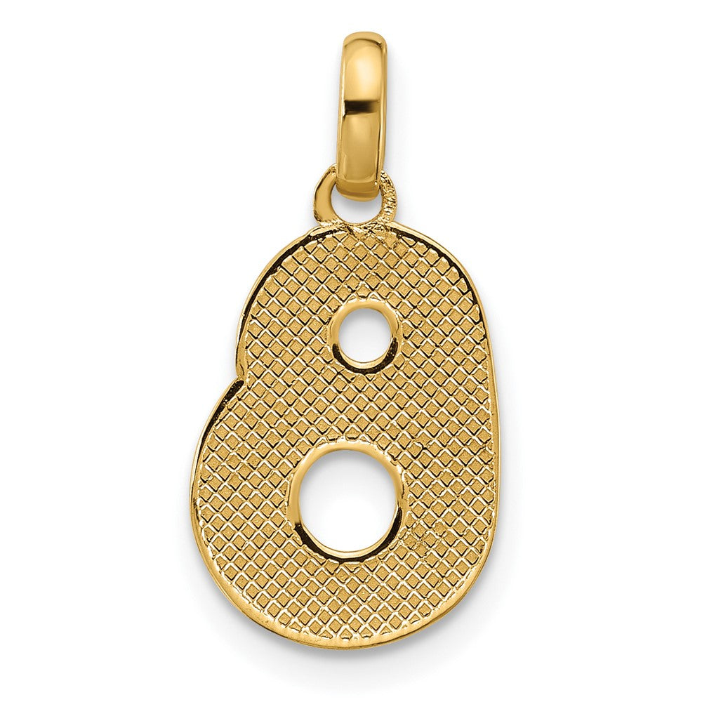 14K Gelbgold Fantasie Buchstabe B