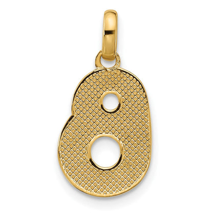 14K Gelbgold Fantasie Buchstabe B