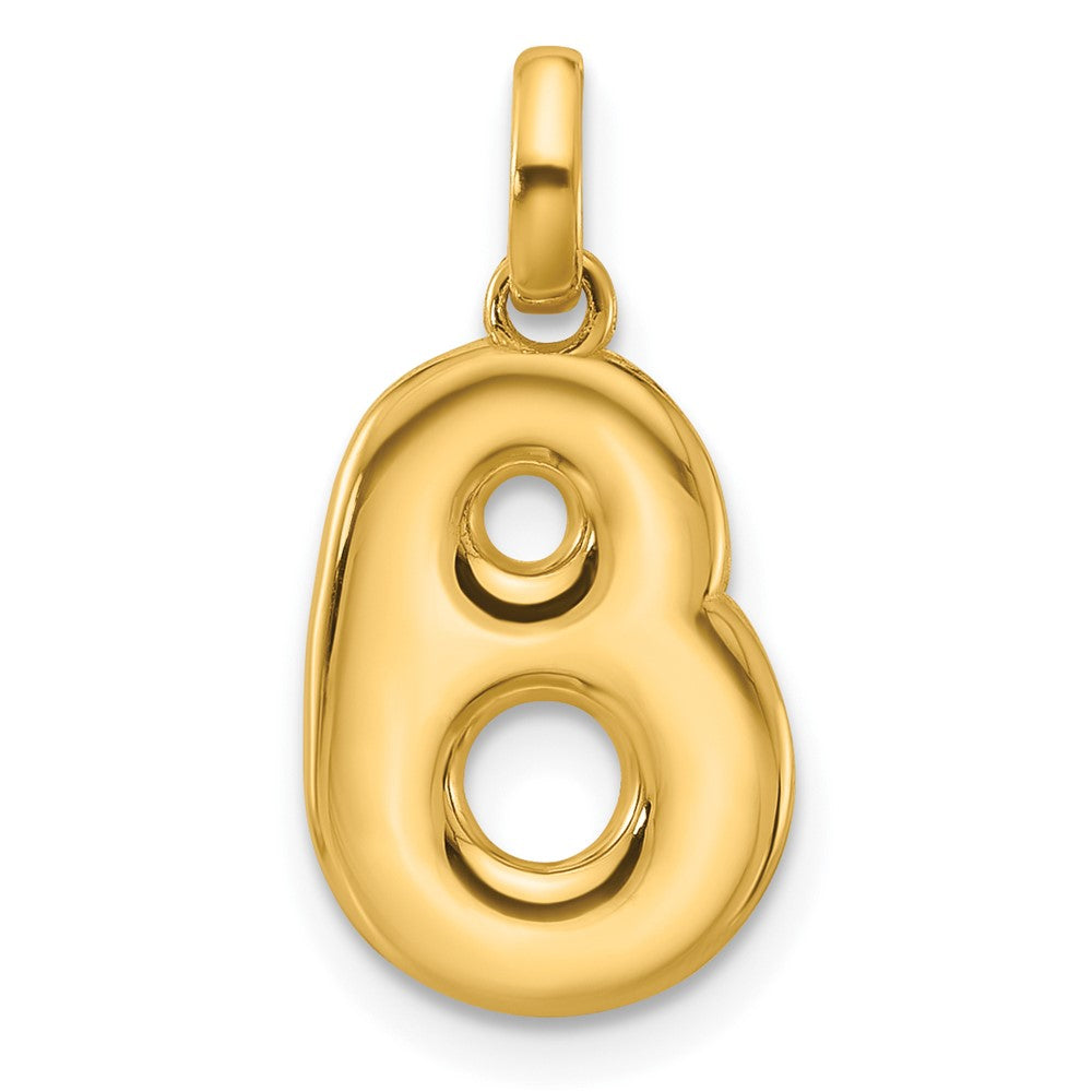 14K Gelbgold Fantasie Buchstabe B