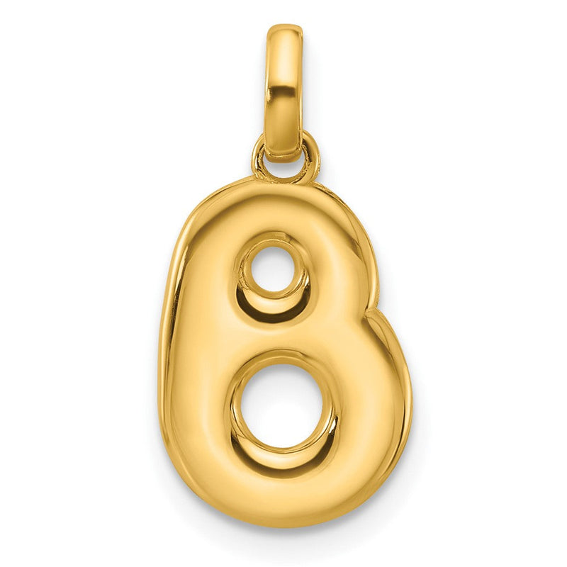 14K Gelbgold Fantasie Buchstabe B