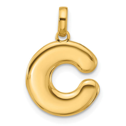 14K Gelbgold Fantasie Buchstabe C