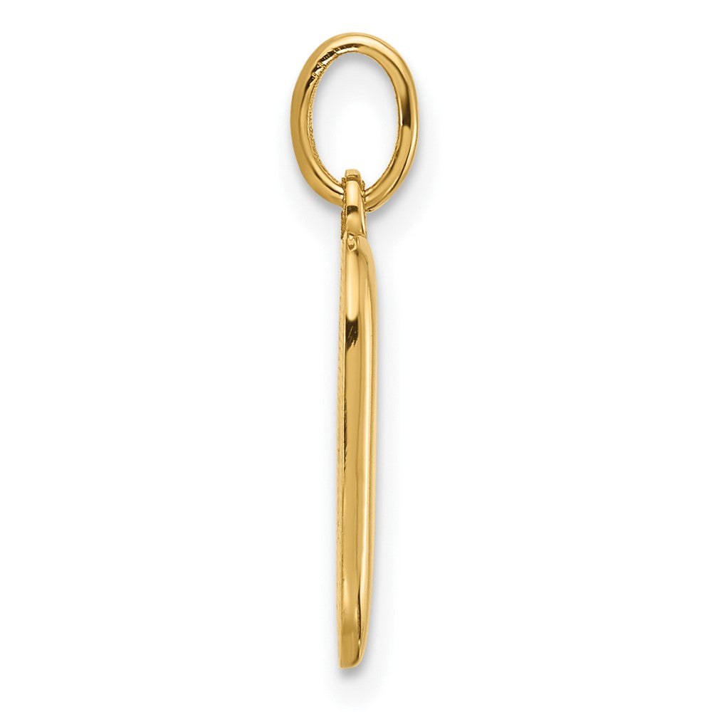 14K Gelbgold Fantasie Buchstabe D