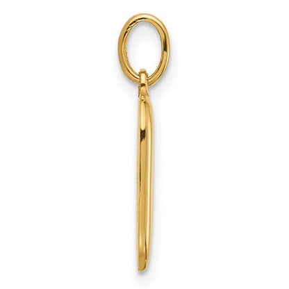 14K Gelbgold Fantasie Buchstabe D