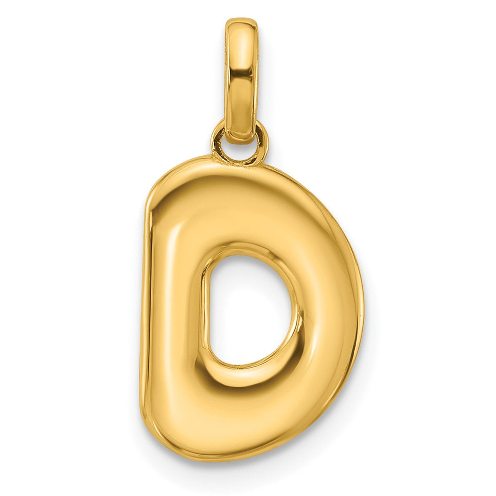 14K Gelbgold Fantasie Buchstabe D