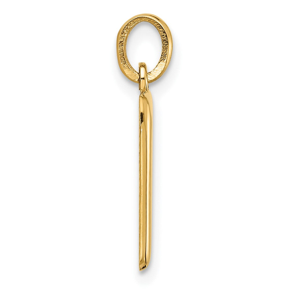 14K Gelbgold Fantasie Buchstabe E