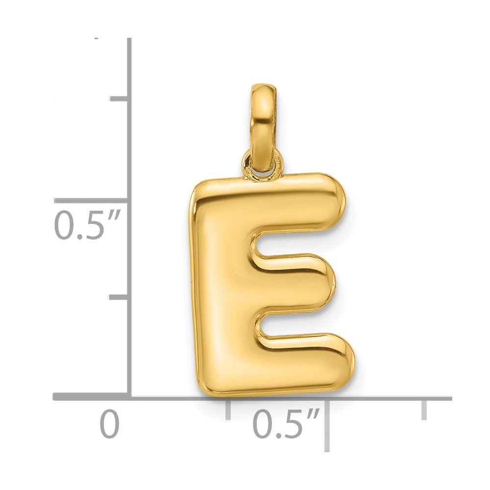 14K Gelbgold Fantasie Buchstabe E
