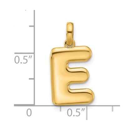 14K Gelbgold Fantasie Buchstabe E
