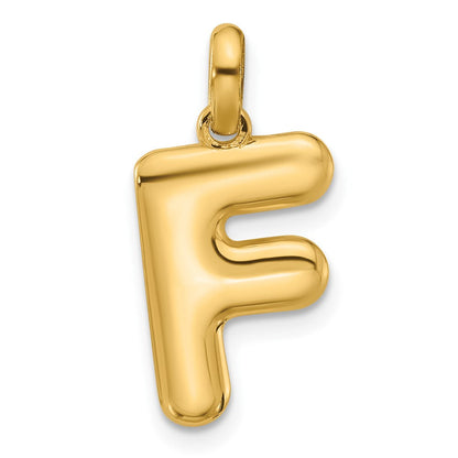 14K Gelbgold Fantasie Buchstabe F