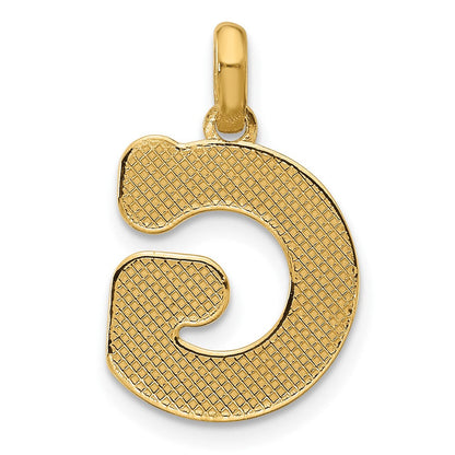 14K Gelbgold Fantasie Buchstabe G