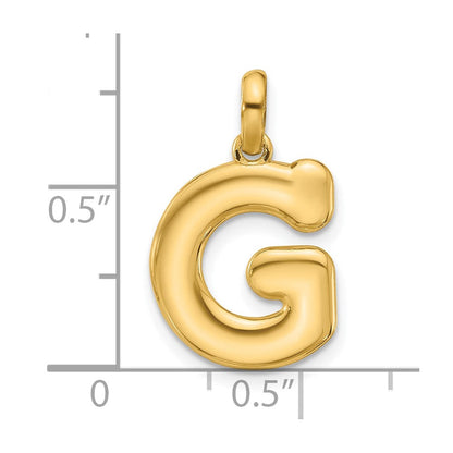 14K Gelbgold Fantasie Buchstabe G