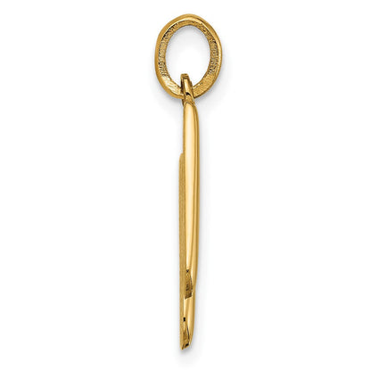 14K Gelbgold Fantasie Buchstabe H