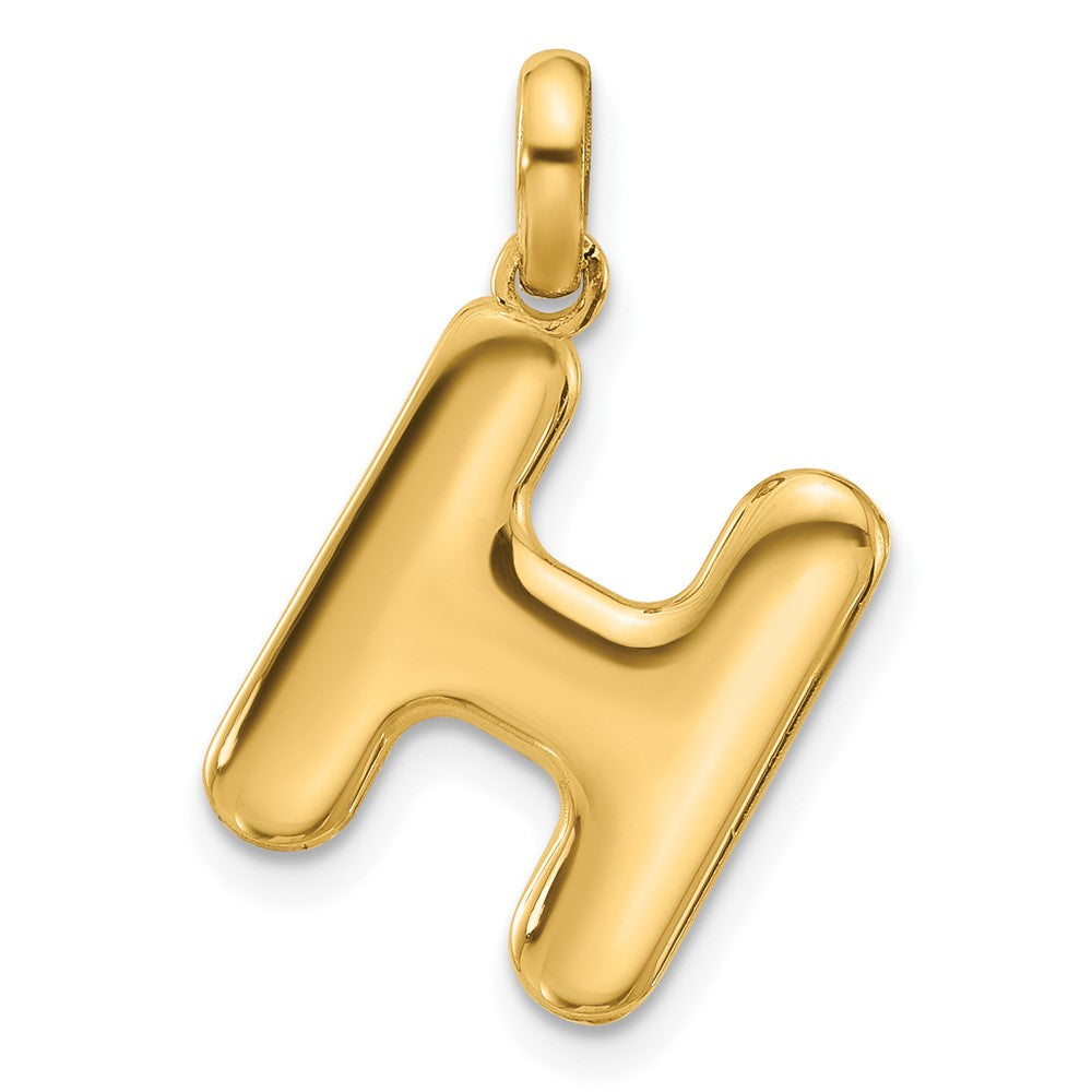 14K Gelbgold Fantasie Buchstabe H
