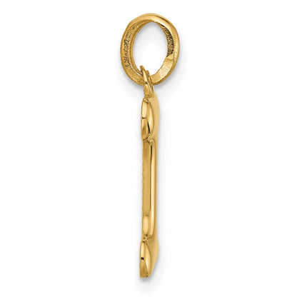 14K Gelbgold Fantasie Buchstabe I