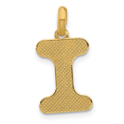 14K Gelbgold Fantasie Buchstabe I