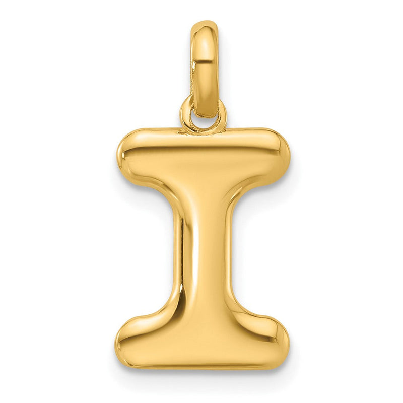 14K Gelbgold Fantasie Buchstabe I