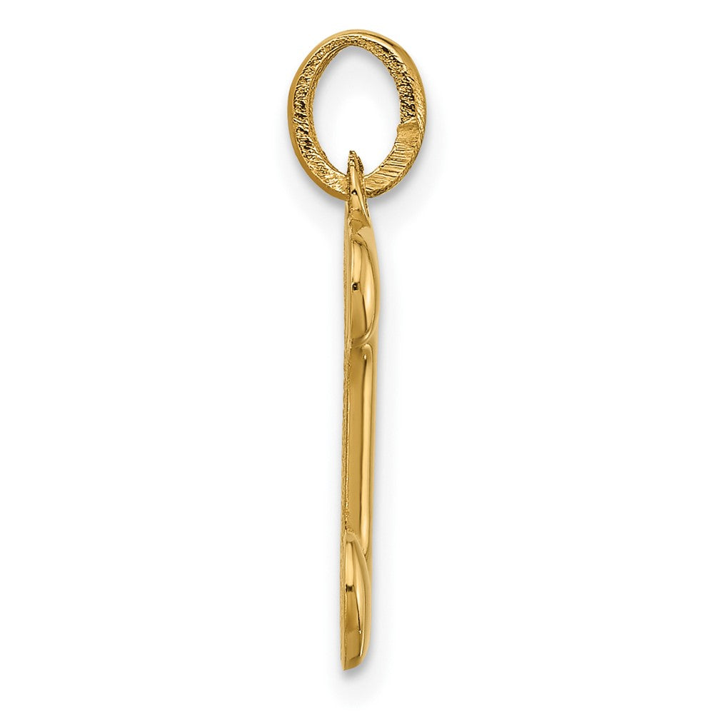 14K Gelbgold Fantasie Buchstabe J