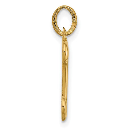 14K Gelbgold Fantasie Buchstabe J