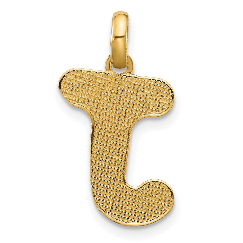 14K Gelbgold Fantasie Buchstabe J