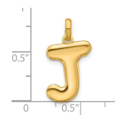 14K Gelbgold Fantasie Buchstabe J
