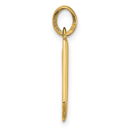 14K Gelbgold Fantasie Buchstabe K