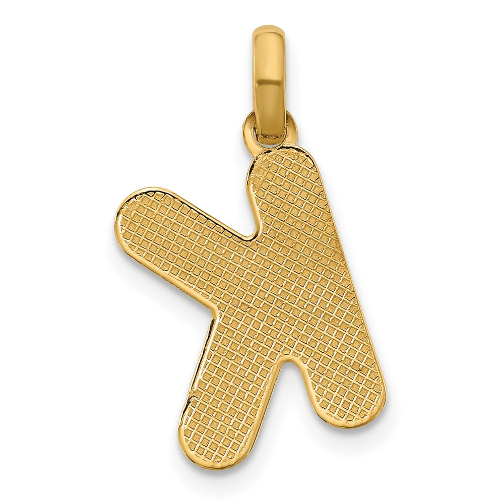 14K Gelbgold Fantasie Buchstabe K