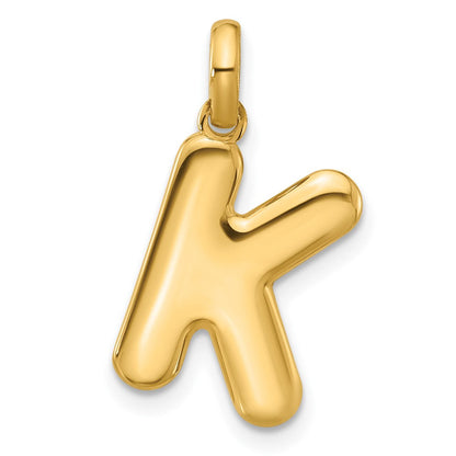 14K Gelbgold Fantasie Buchstabe K