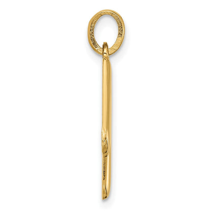 14K Gelbgold Fantasie Buchstabe M