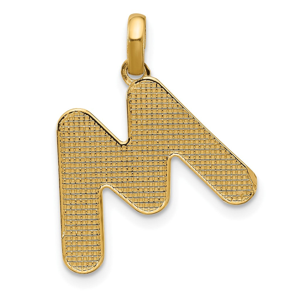 14K Gelbgold Fantasie Buchstabe M