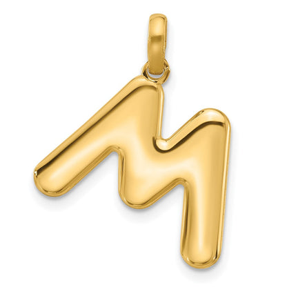 14K Gelbgold Fantasie Buchstabe M