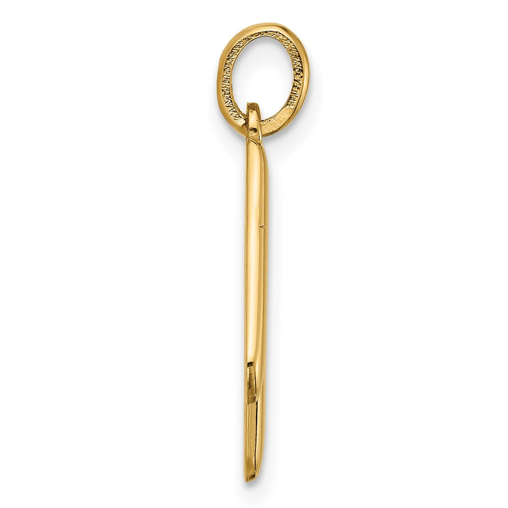 14K Gelbgold Fantasie Buchstabe N