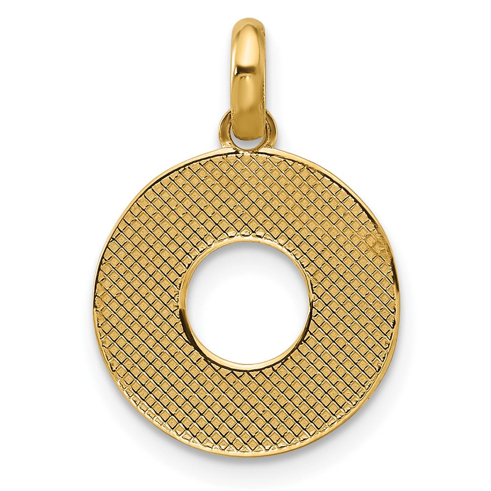 14K Gelbgold Fantasie Buchstabe O