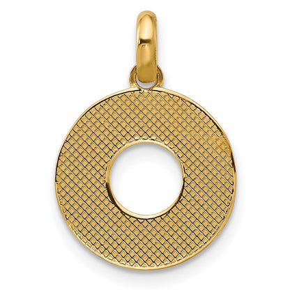 14K Gelbgold Fantasie Buchstabe O