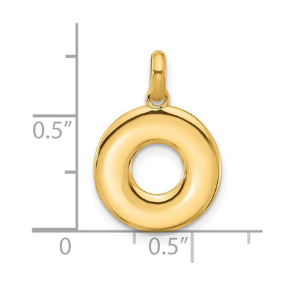 14K Gelbgold Fantasie Buchstabe O