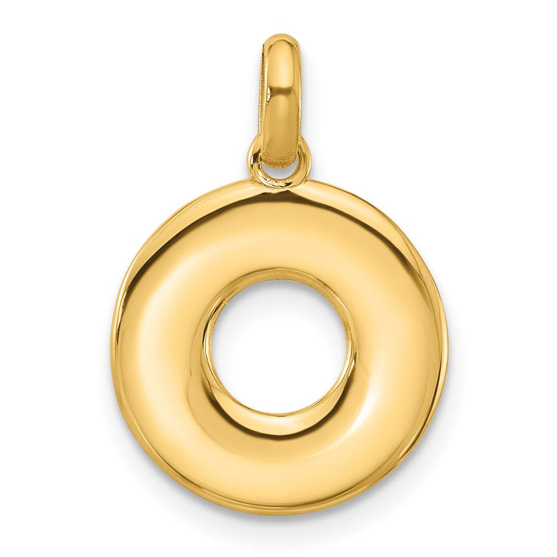 14K Gelbgold Fantasie Buchstabe O