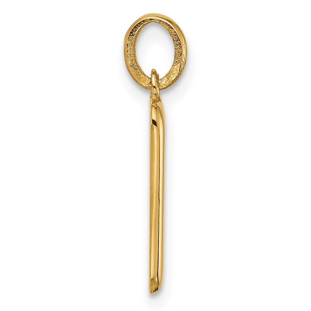 14K Gelbgold Fantasie Buchstabe P