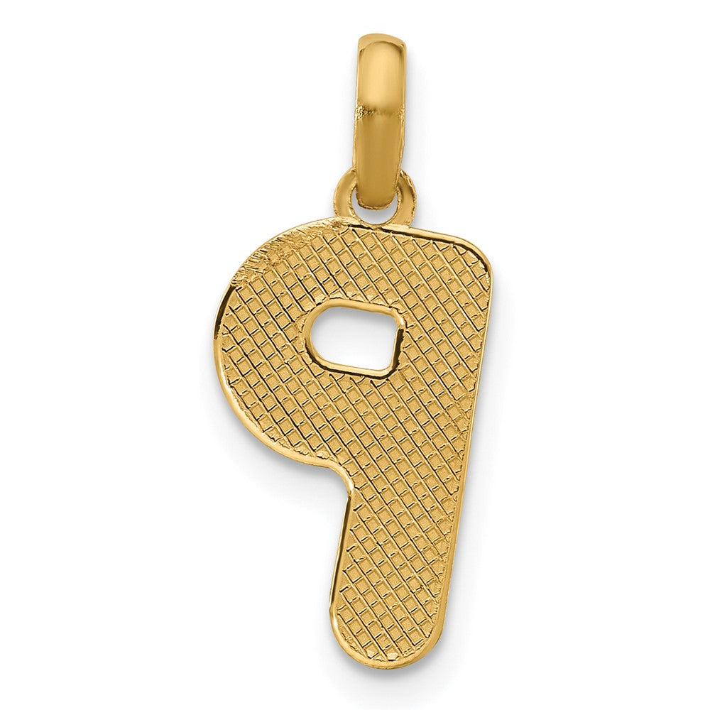 14K Gelbgold Fantasie Buchstabe P